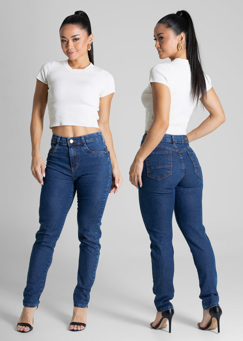 Calça Jeans Sawary Push Up - 280790 AZUL