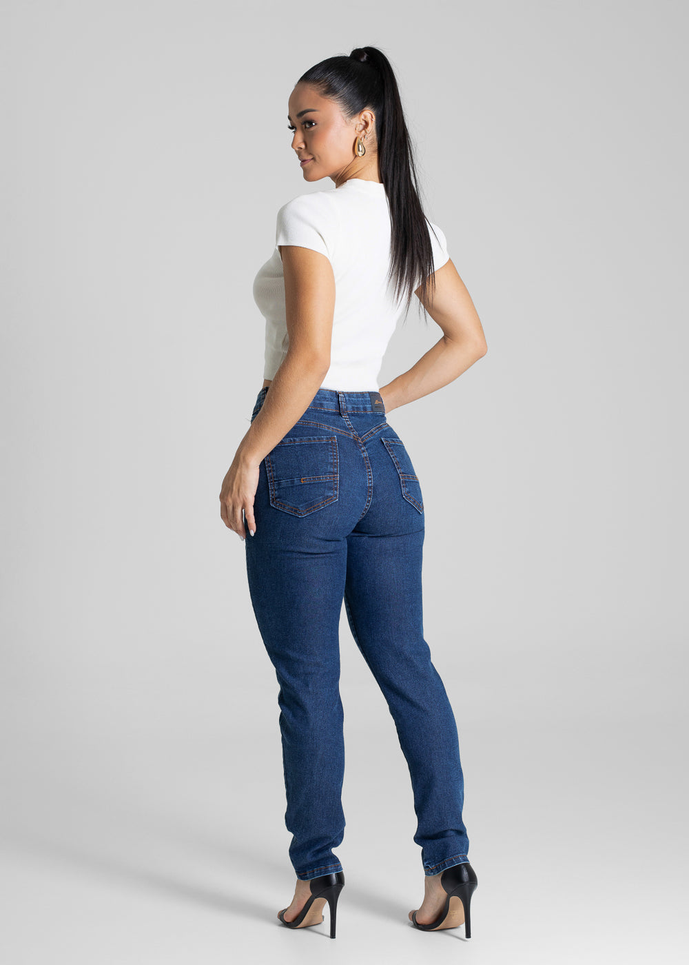 Calça Jeans Sawary Push Up - 280790 AZUL
