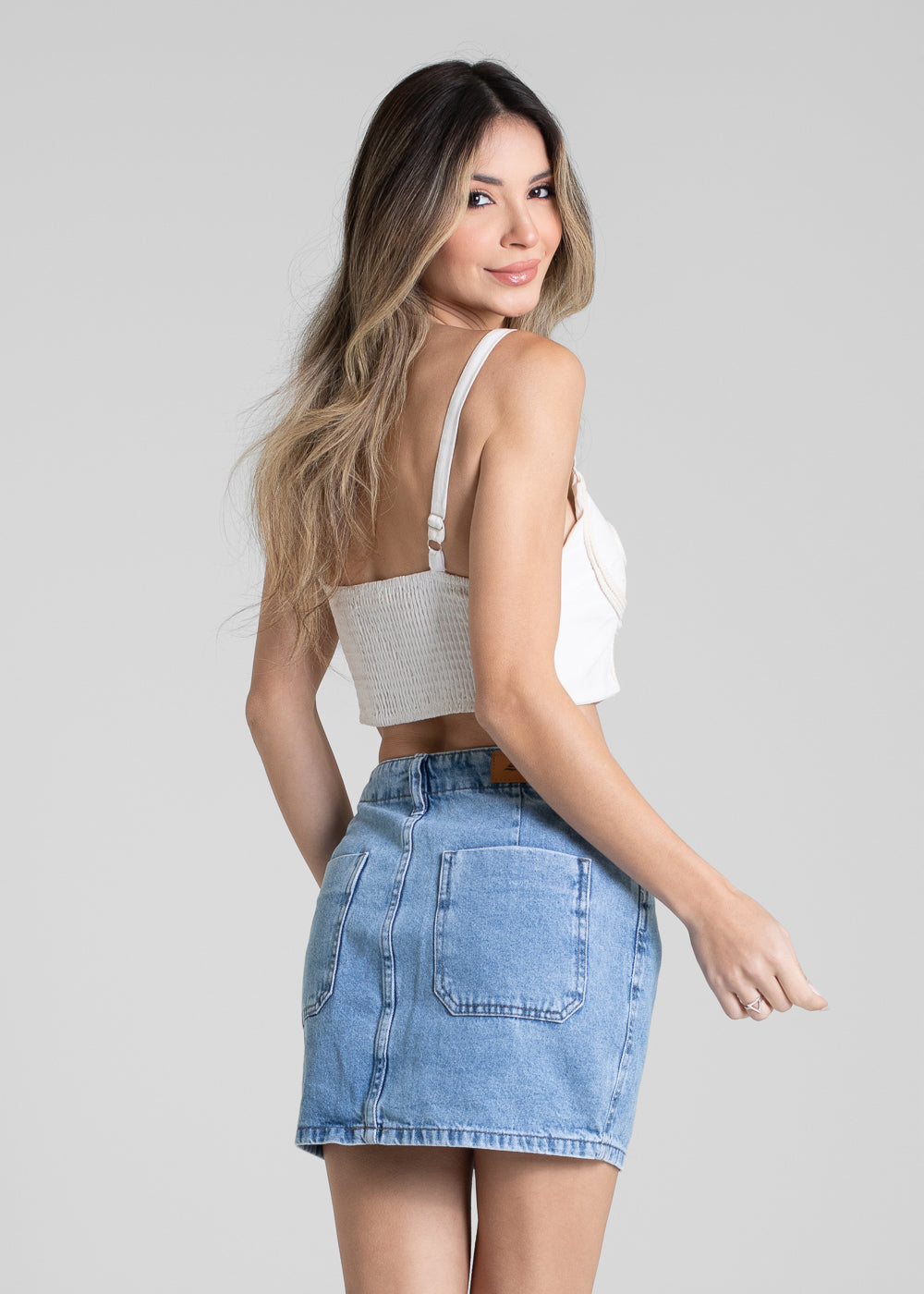 Saia Jeans Sawary - 280793 AZUL