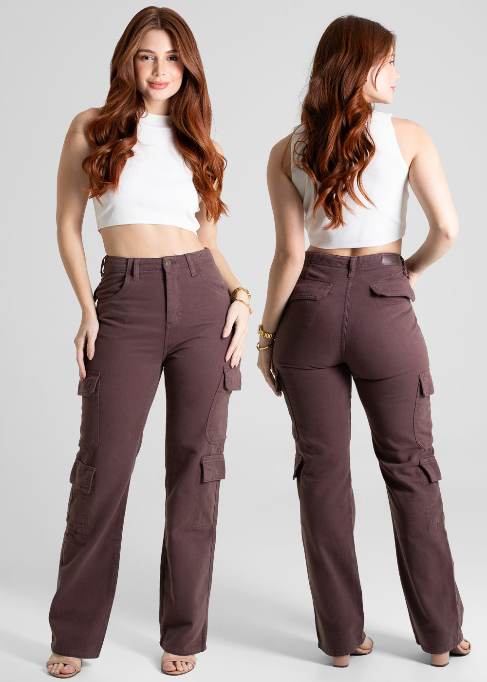 Calça Sarja Sawary Reta - 280798 MARROM