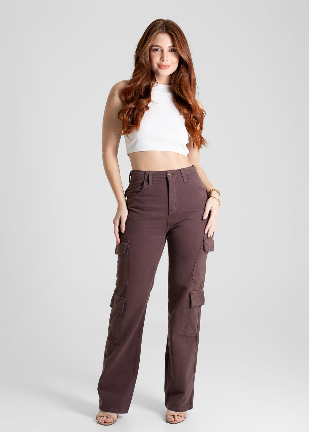 Calça Sarja Sawary Reta - 280798 MARROM