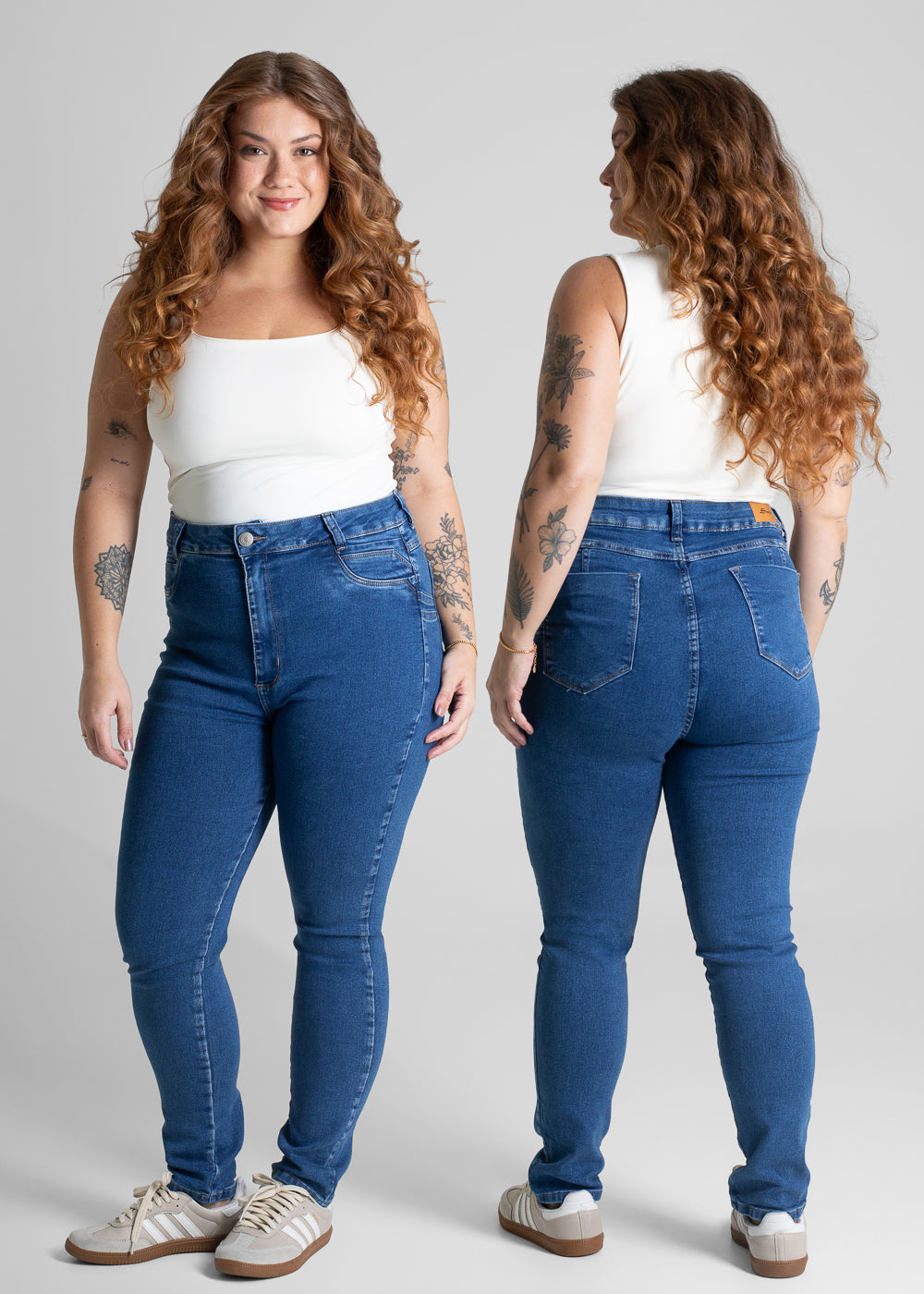 Calça Jeans Sawary Plus Size Petit - 280802 AZUL