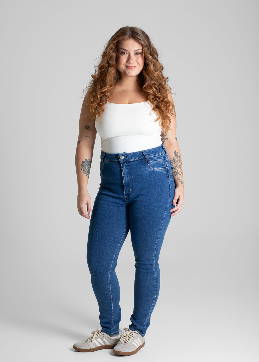 Calça Jeans Sawary Plus Size Petit - 280802 AZUL