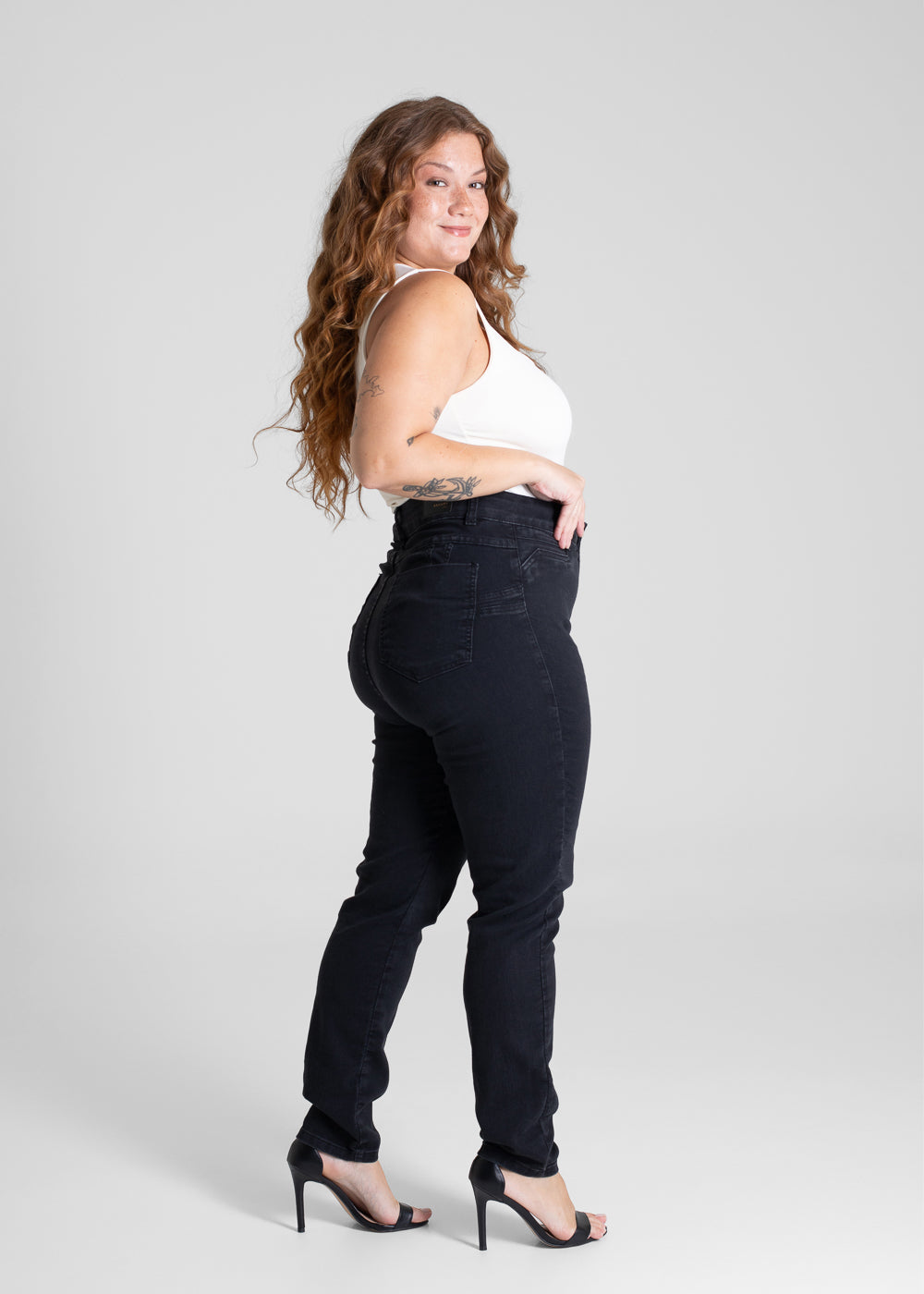 Calça Sarja Sawary Plus Size Levanta Bumbum - 280808 PRETO