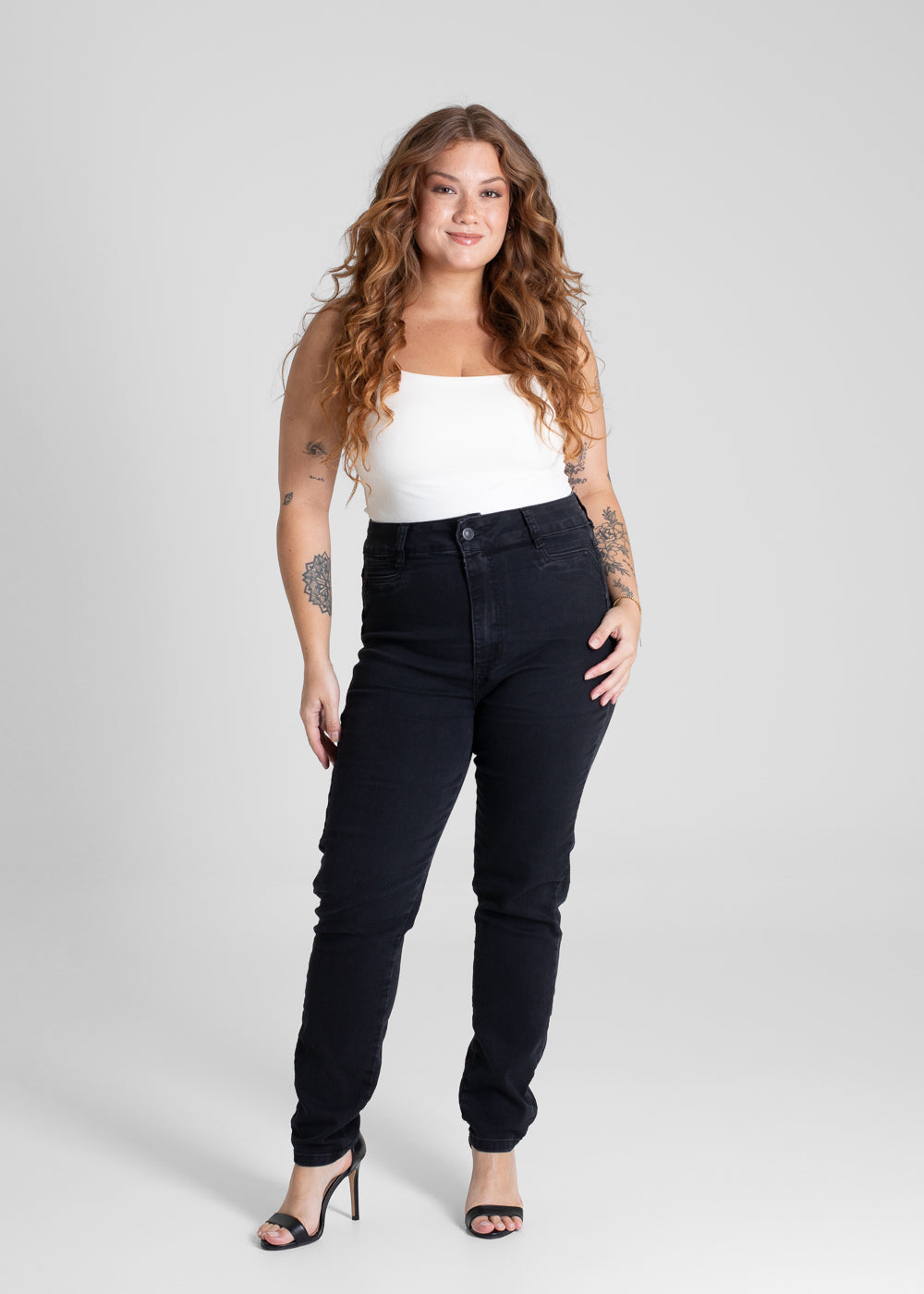 Calça Sarja Sawary Plus Size Levanta Bumbum - 280808 PRETO