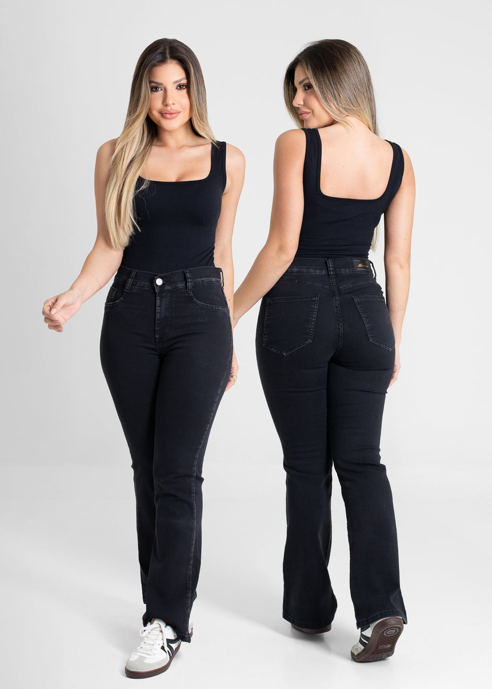 Calça Jeans Sawary Boot Cut - 280809 PRETO