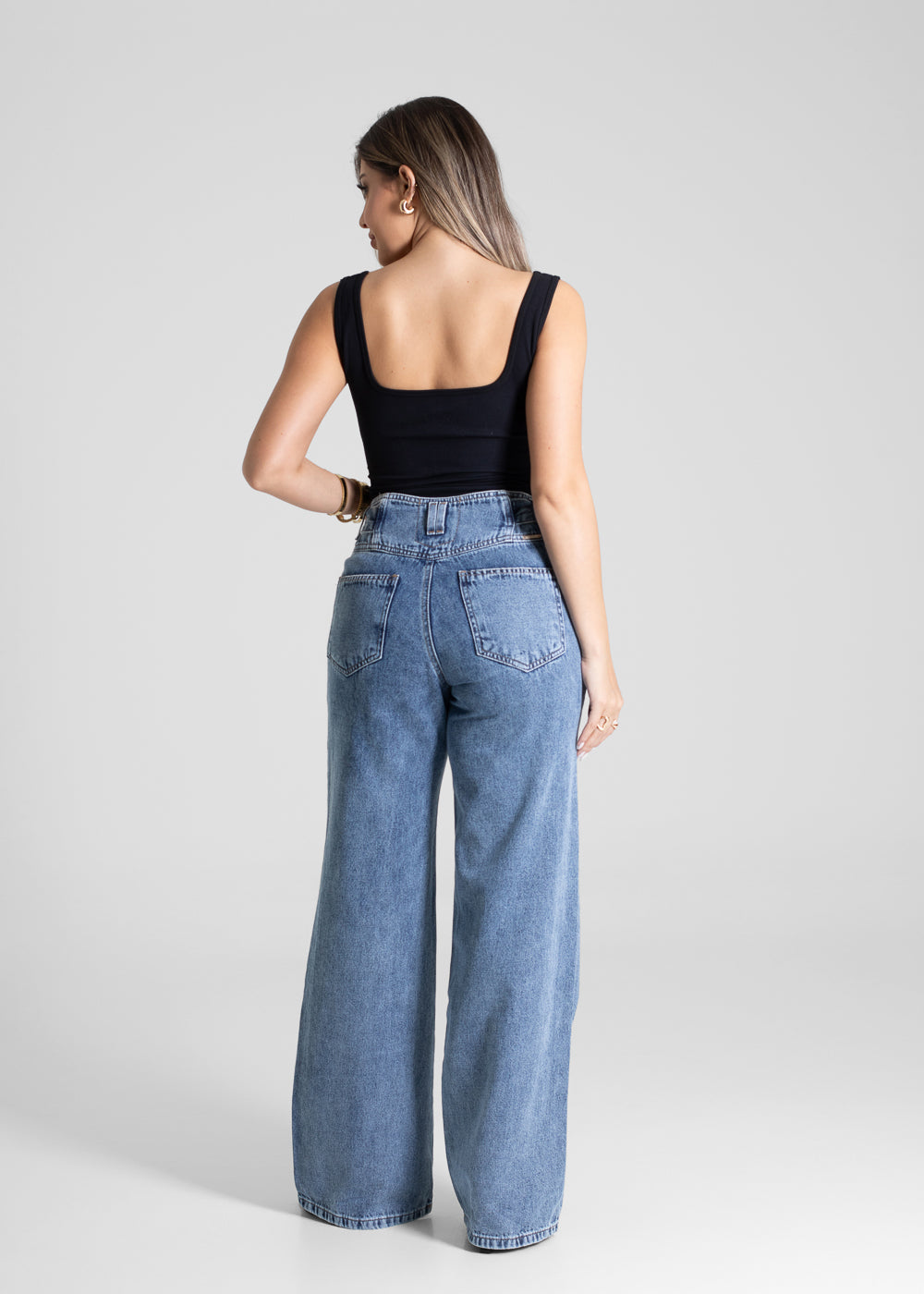 Calça Jeans Sawary Wide Leg - 280812 AZUL