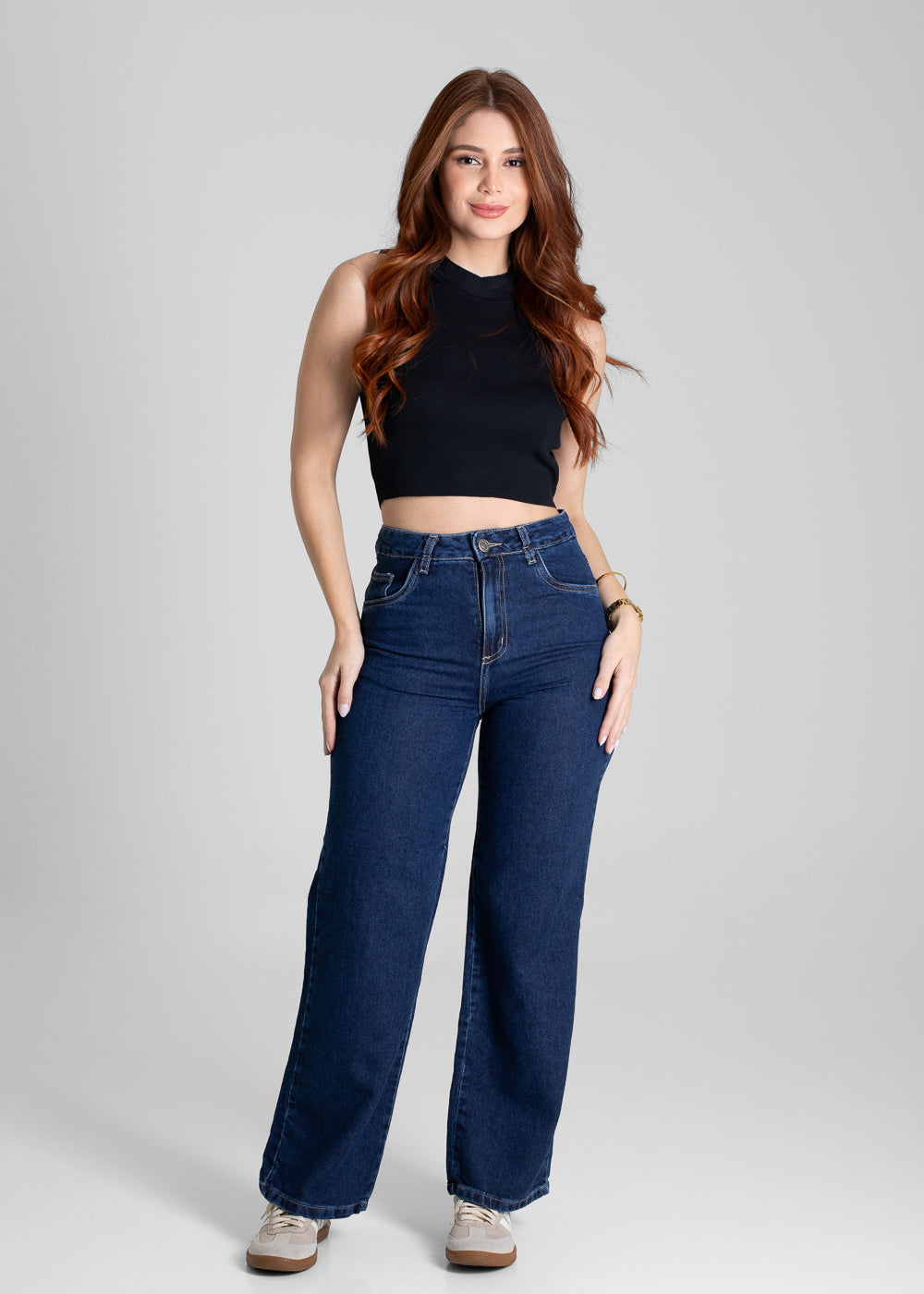 Calça Jeans Sawary Wide Leg - 280813 AZUL