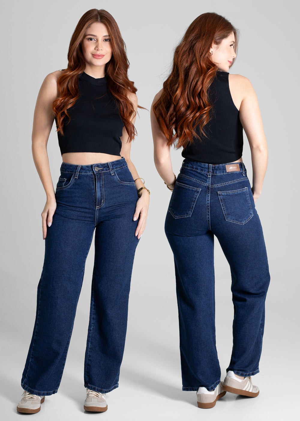Calça Jeans Sawary Wide Leg - 280813 AZUL