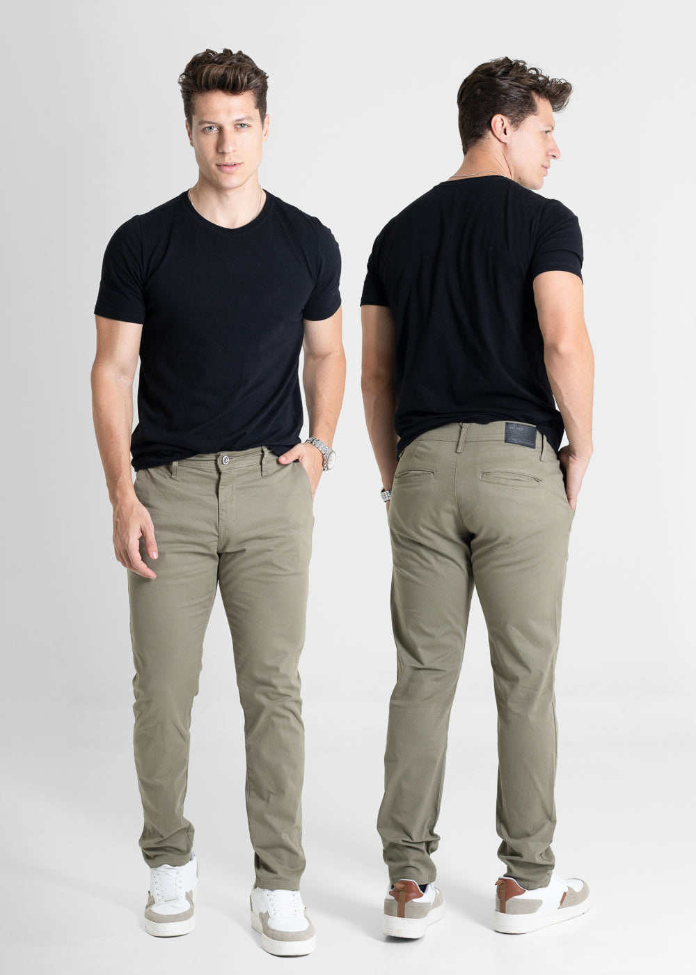 Calça Sarja Sawary Slim - 280829 VERDE