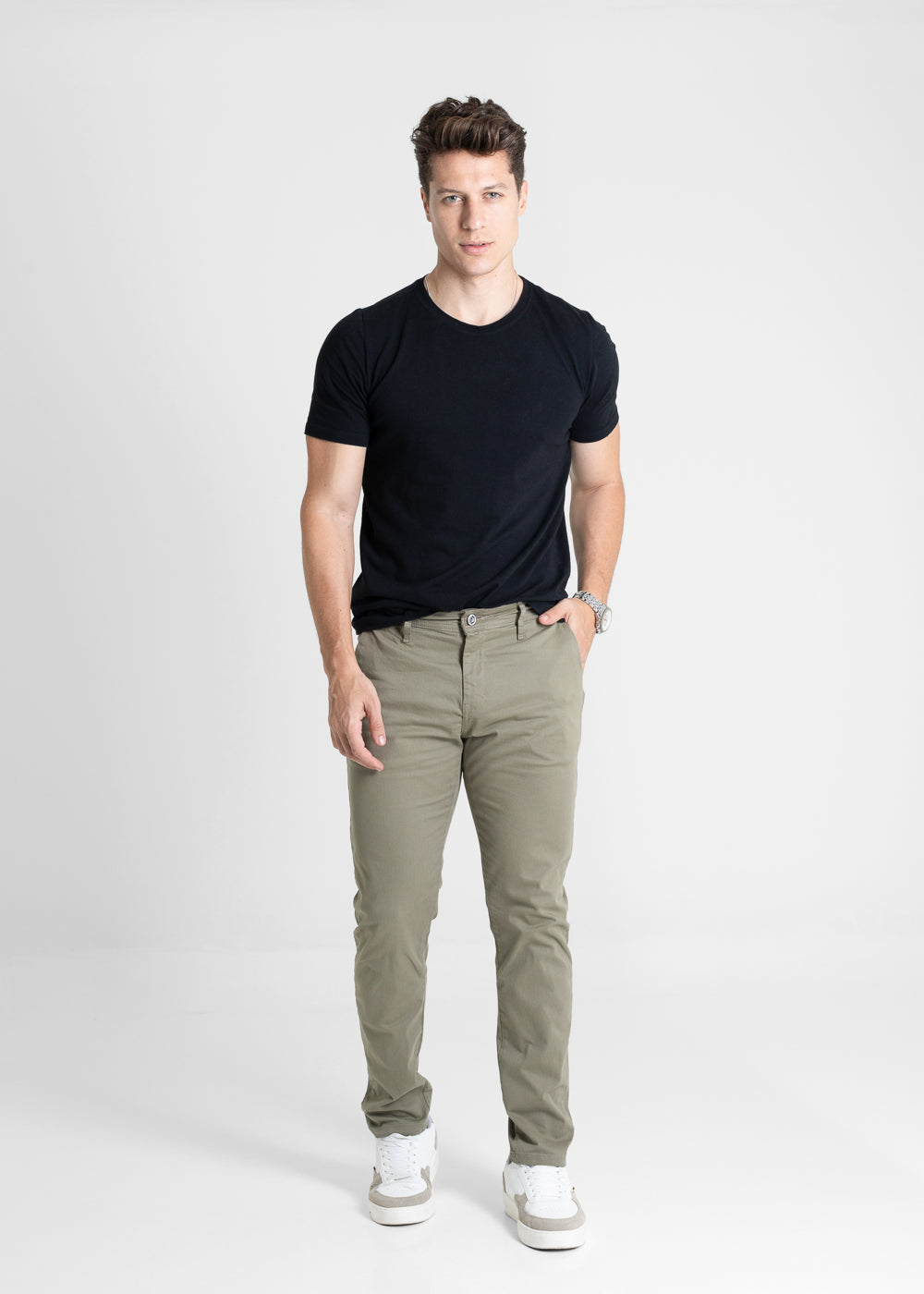 Calça Sarja Sawary Slim - 280829 VERDE