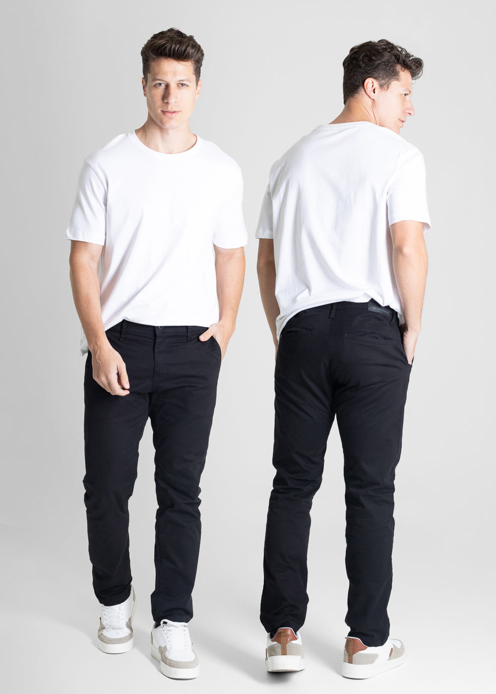 Calça Sarja Sawary Slim - 280832 PRETO