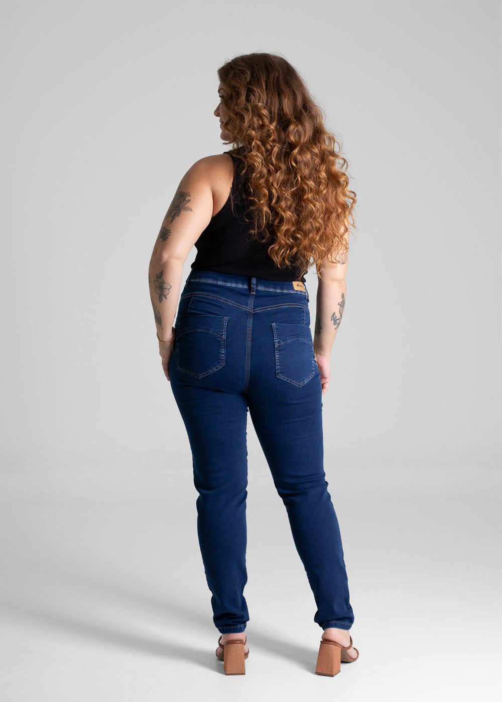 Calça Jeans Sawary Cigarrete Plus Size - 280838 AZUL