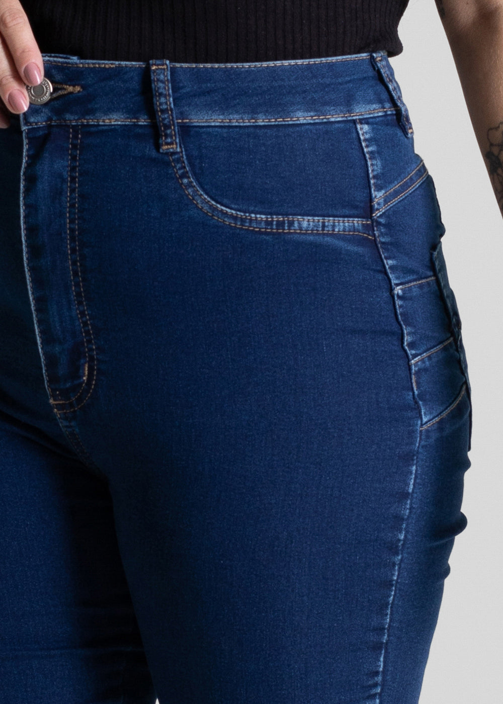 Calça Jeans Sawary Cigarrete Plus Size - 280838 AZUL