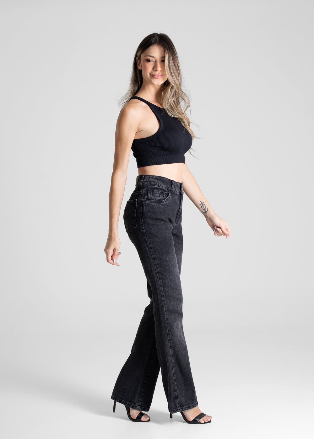 Calça Jeans Sawary Boot Cut - 280841 PRETO