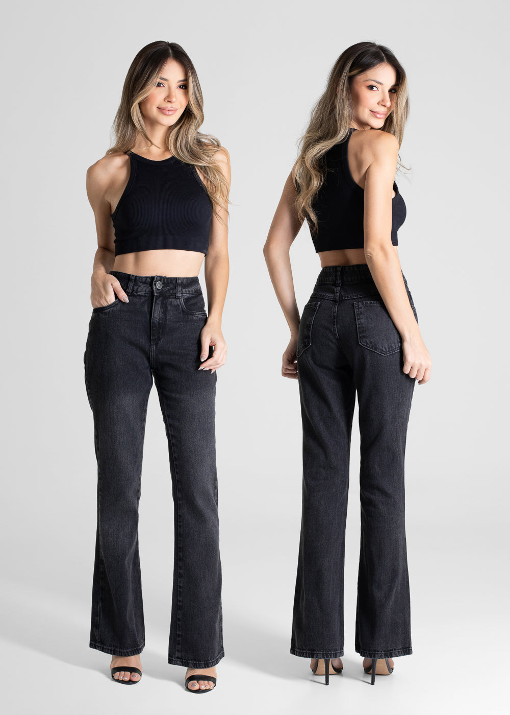 Calça Jeans Sawary Boot Cut - 280841 PRETO