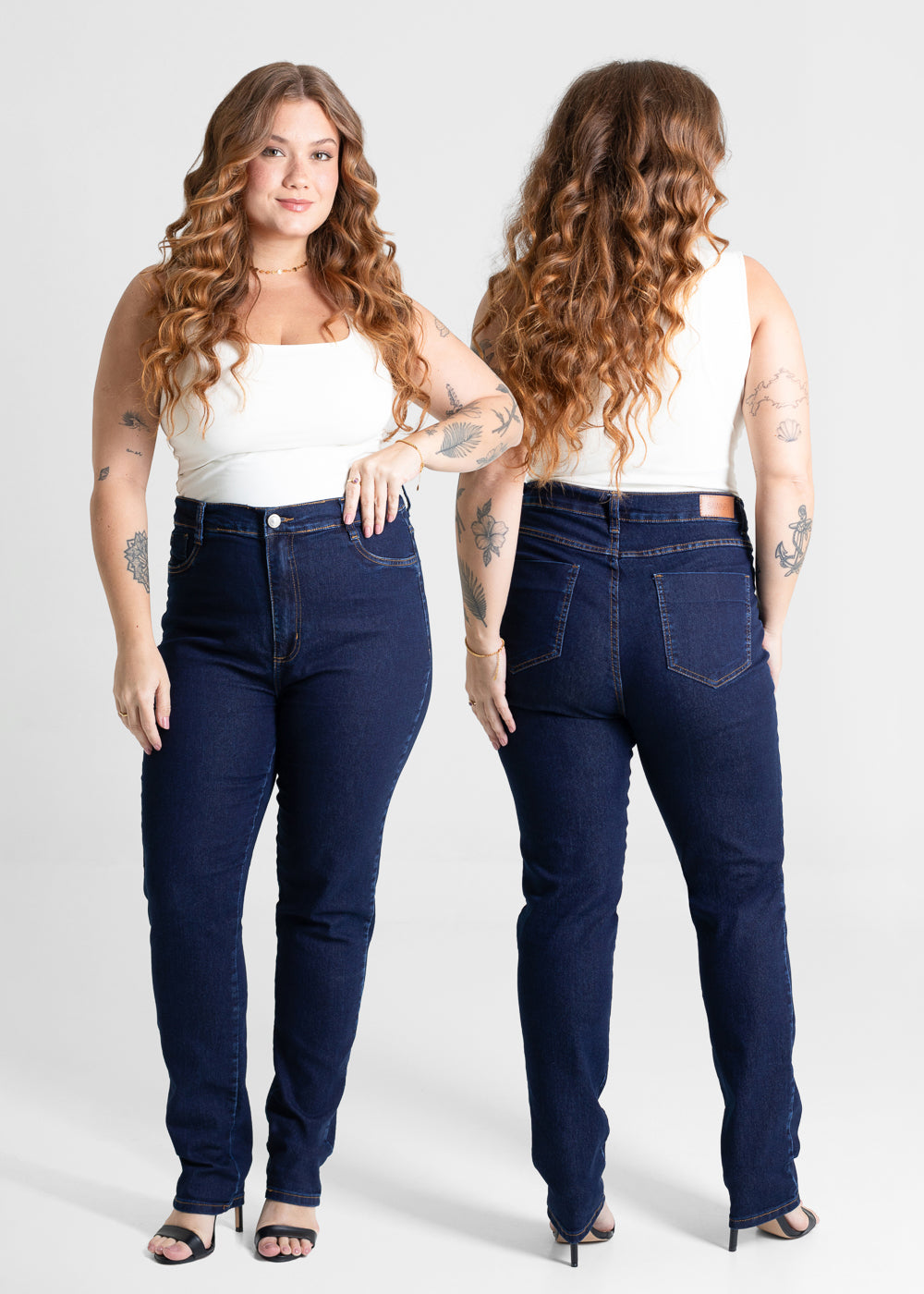 Calça Jeans Sawary Cigarrete Plus Size - 280845 AZUL