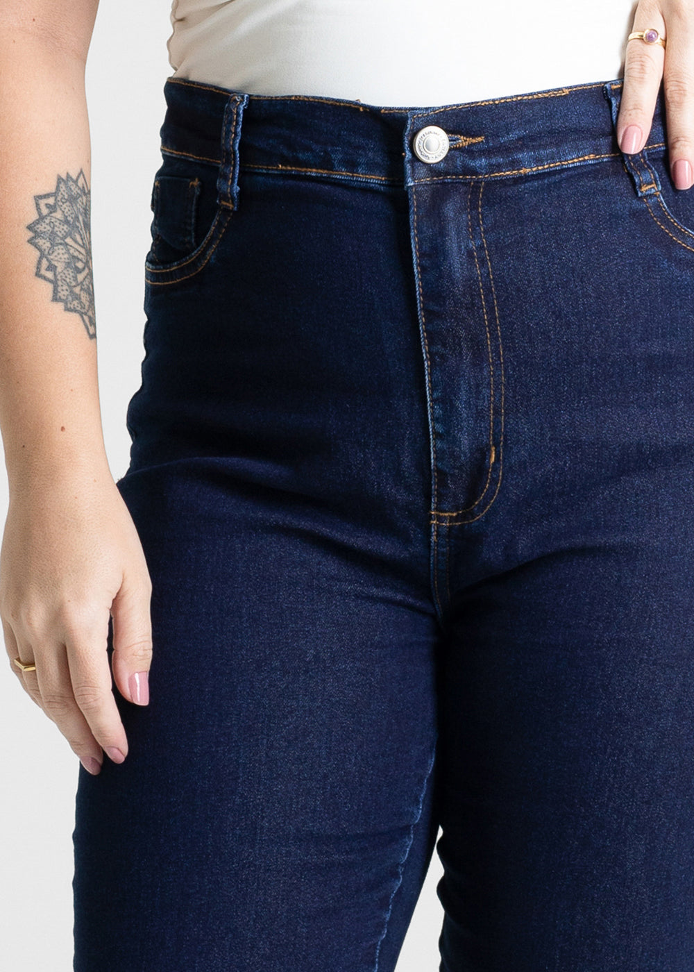 Calça Jeans Sawary Cigarrete Plus Size - 280845 AZUL