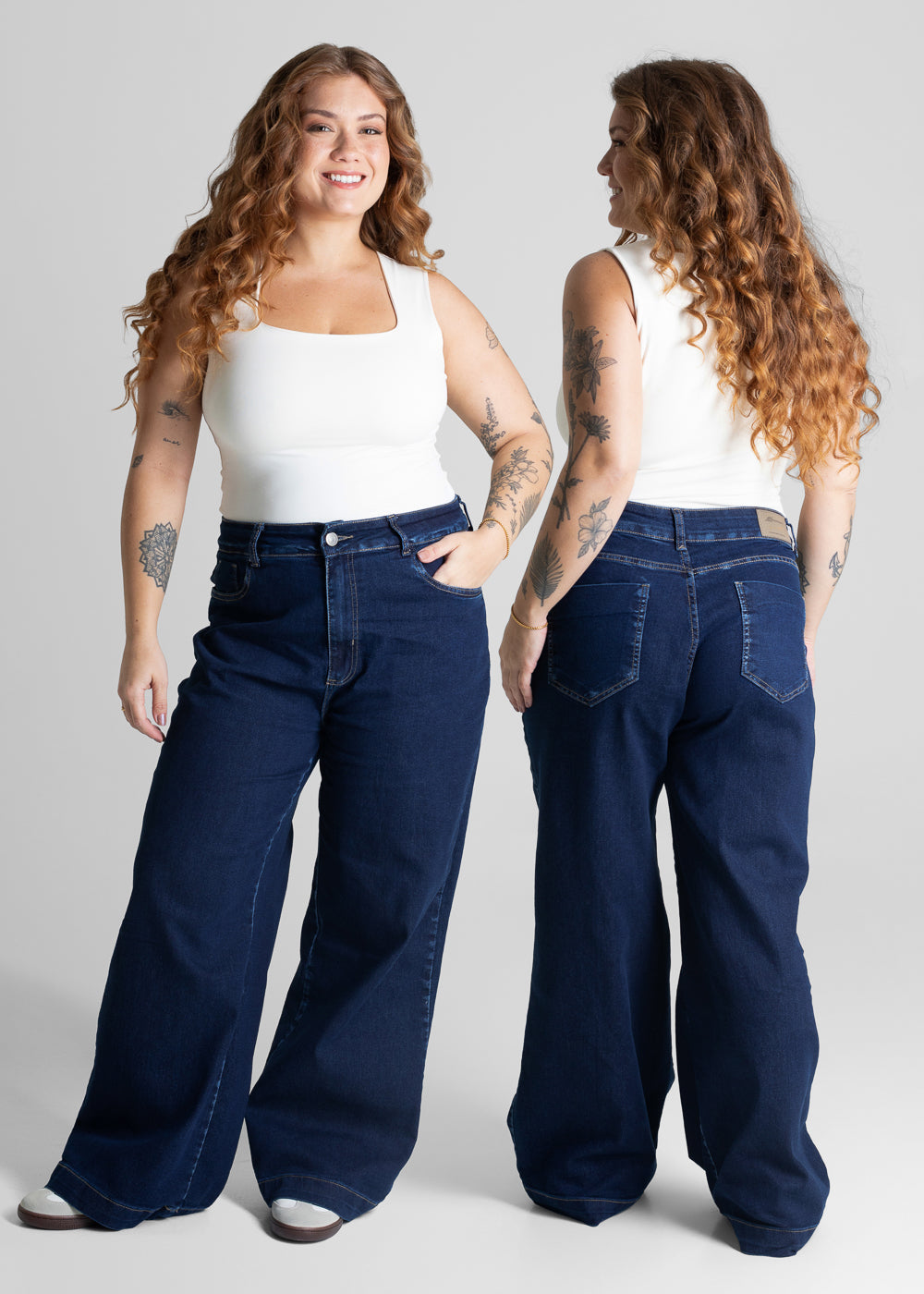 Calça Jeans Sawary  Plus Size Petit - 280846 AZUL