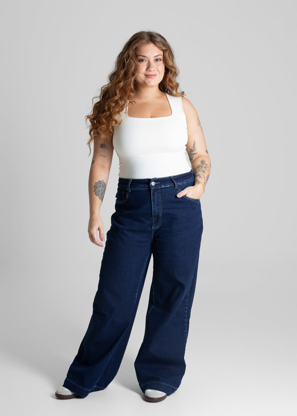 Calça Jeans Sawary  Plus Size Petit - 280846 AZUL