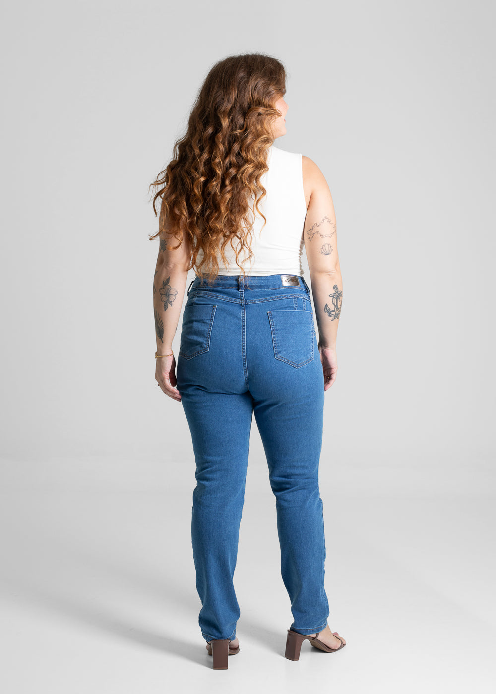 Calça Jeans Sawary Cigarrete Plus Size - 280853 AZUL