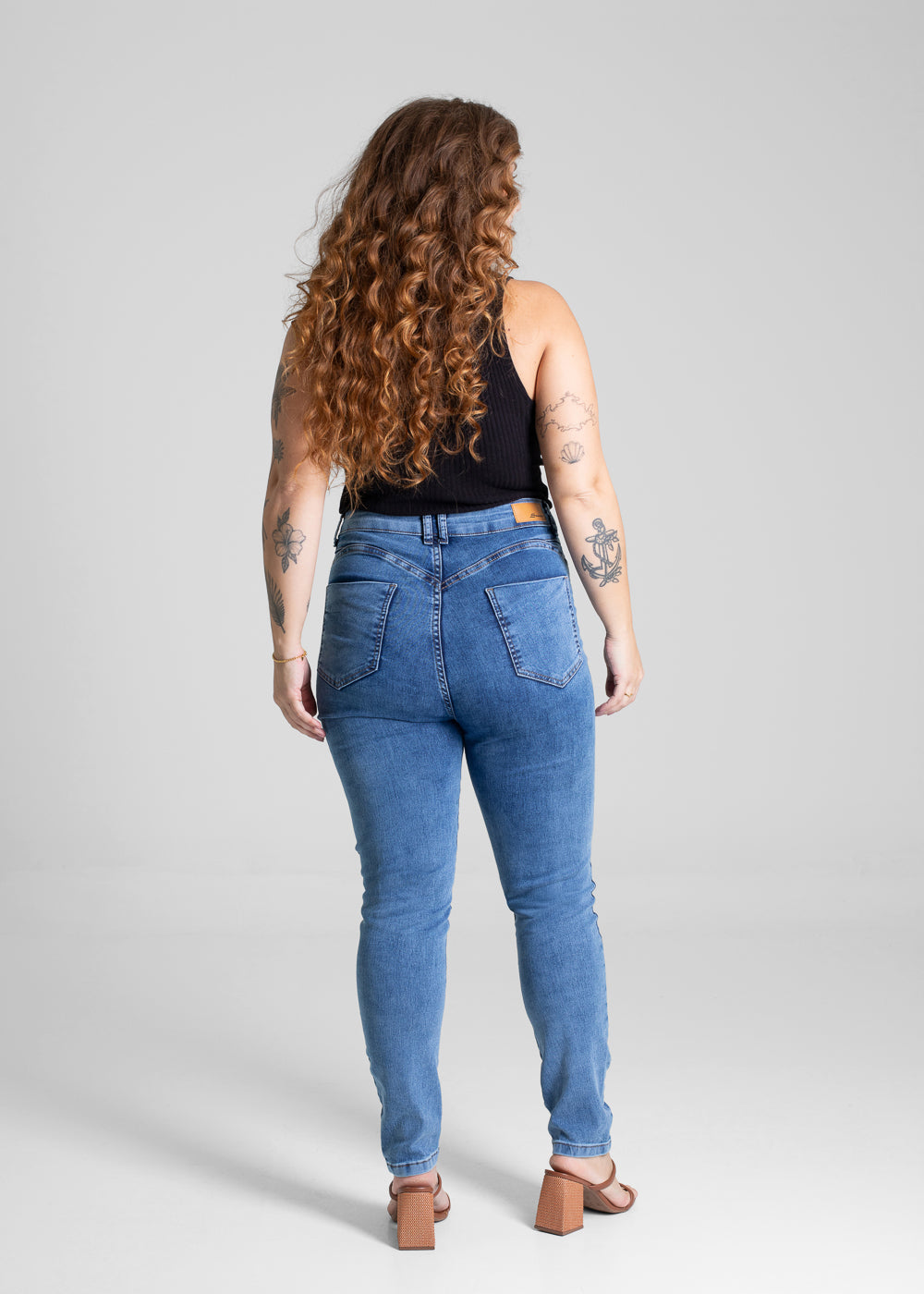 Calça Jeans Sawary Cigarrete Plus Size - 280854 AZUL