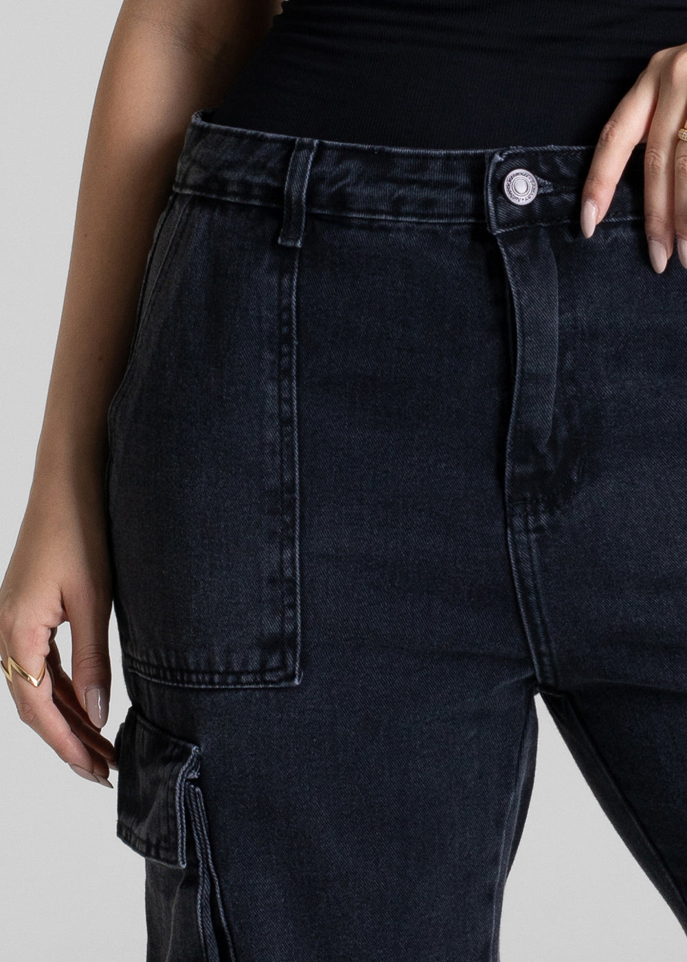 Calça Jeans Sawary Reta Petit - 280855 PRETO