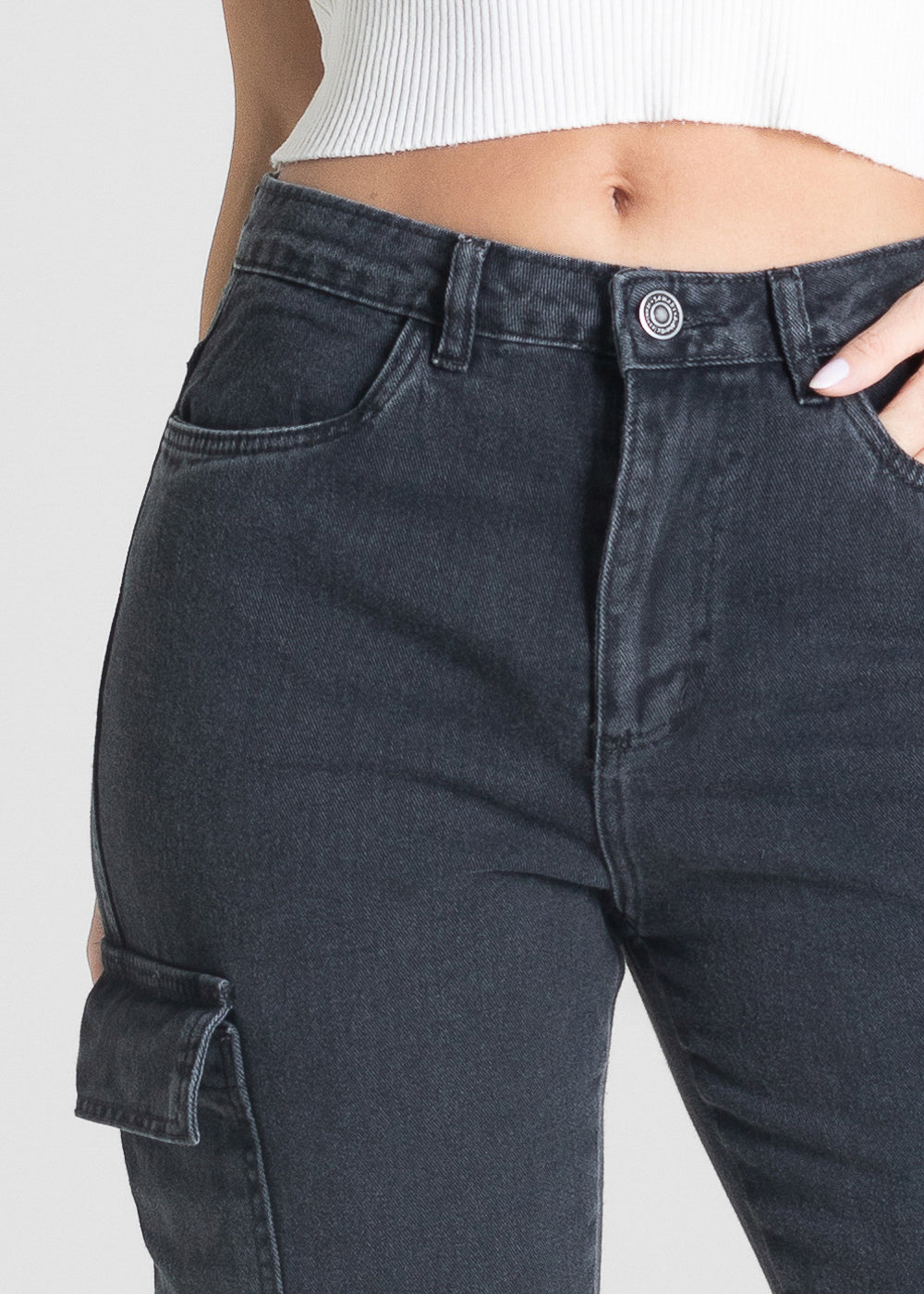 Calça Jeans Sawary Reta Petit - 280856 PRETO