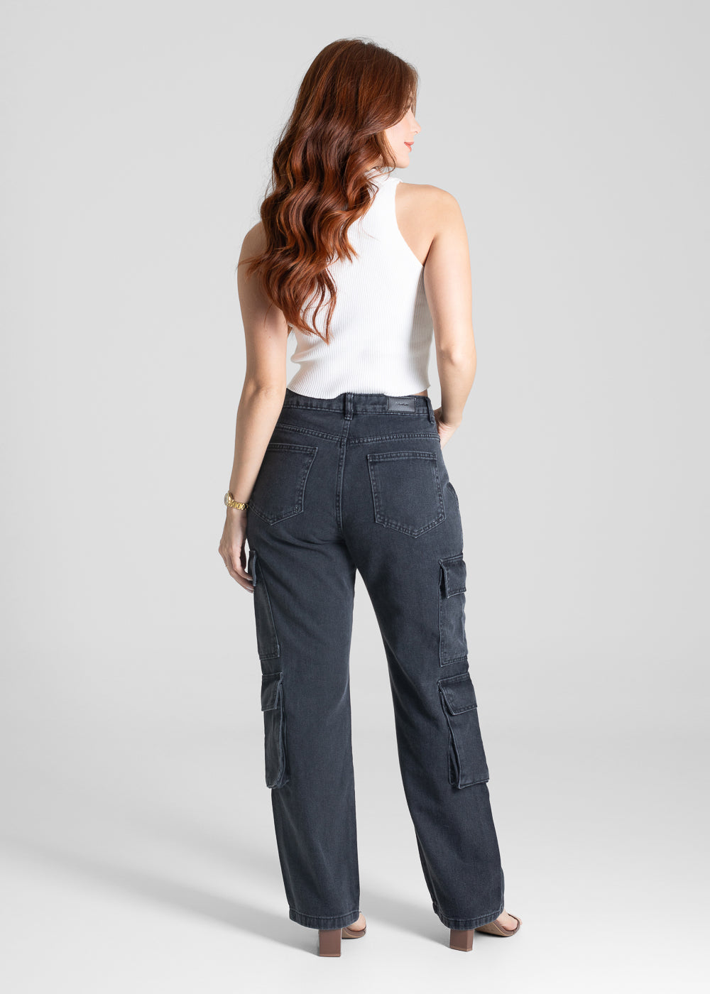 Calça Jeans Sawary Reta Petit - 280856 PRETO