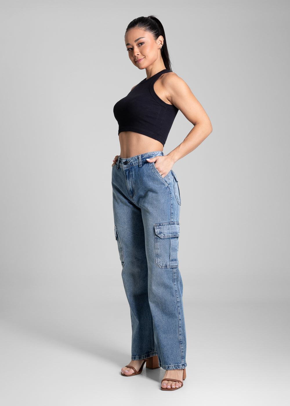 Calça Jeans Sawary Reta Petit - 280858 AZUL