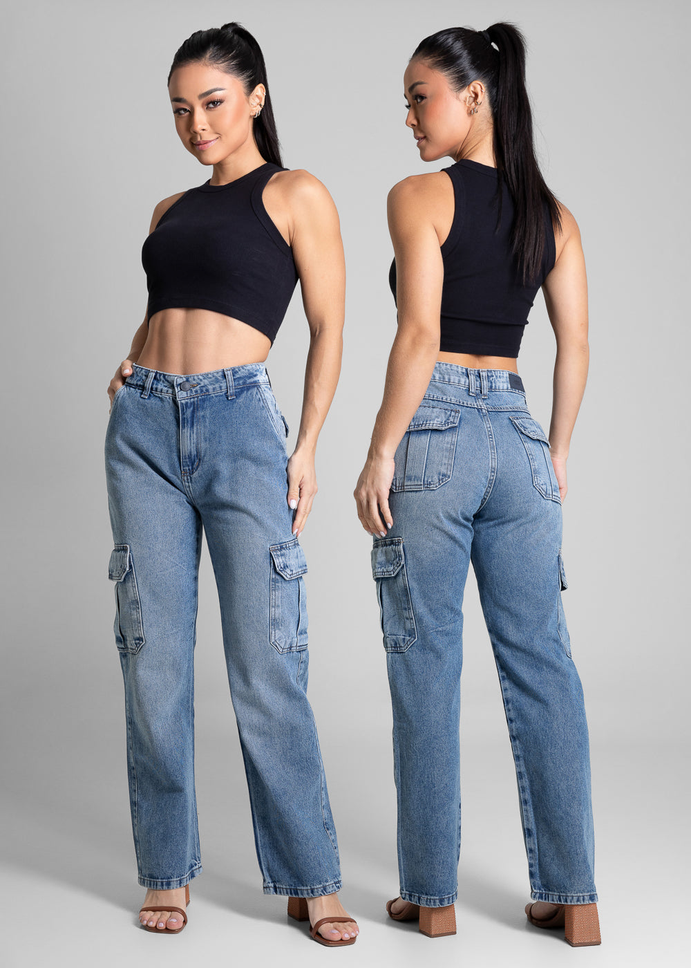 Calça Jeans Sawary Reta Petit - 280858 AZUL