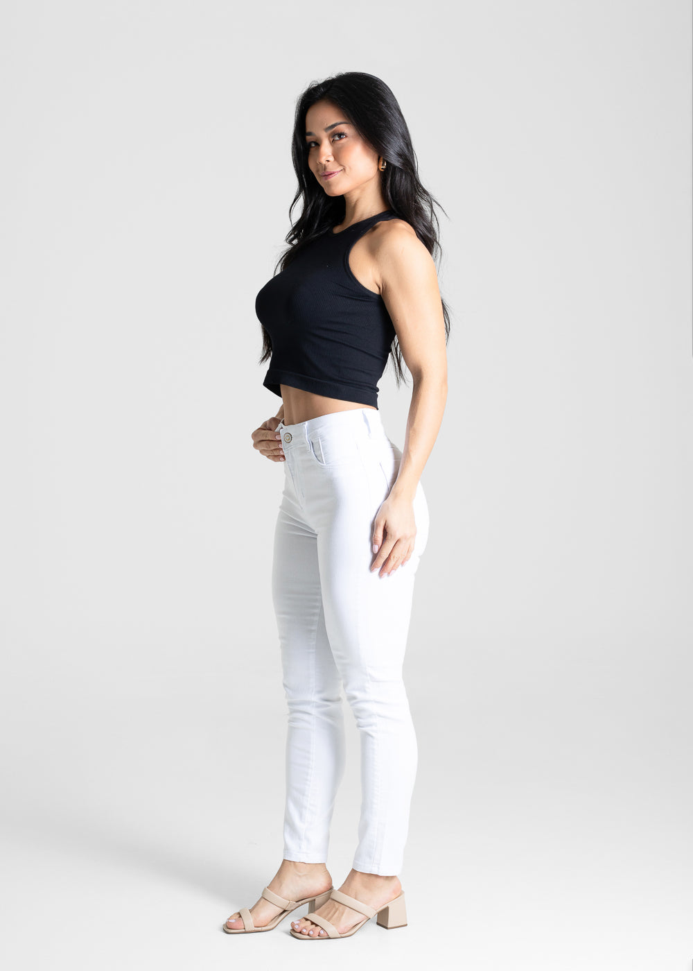 Calça Sarja Sawary Cigarrete - 280860 BRANCO