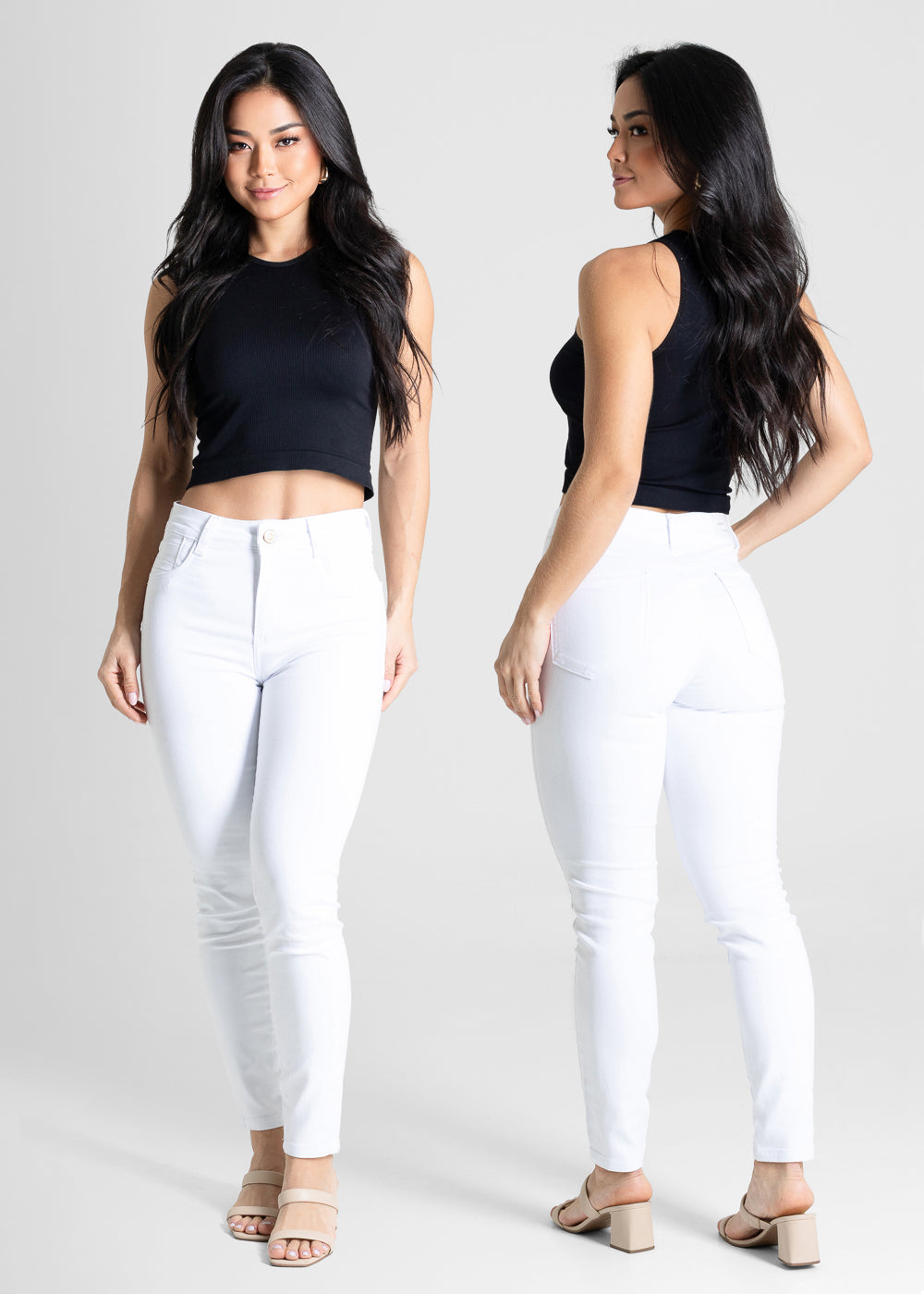 Calça Sarja Sawary Cigarrete - 280860 BRANCO