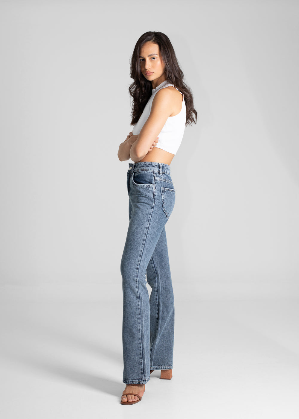 Calça Jeans Sawary Boot Cut - 280867 PRETO