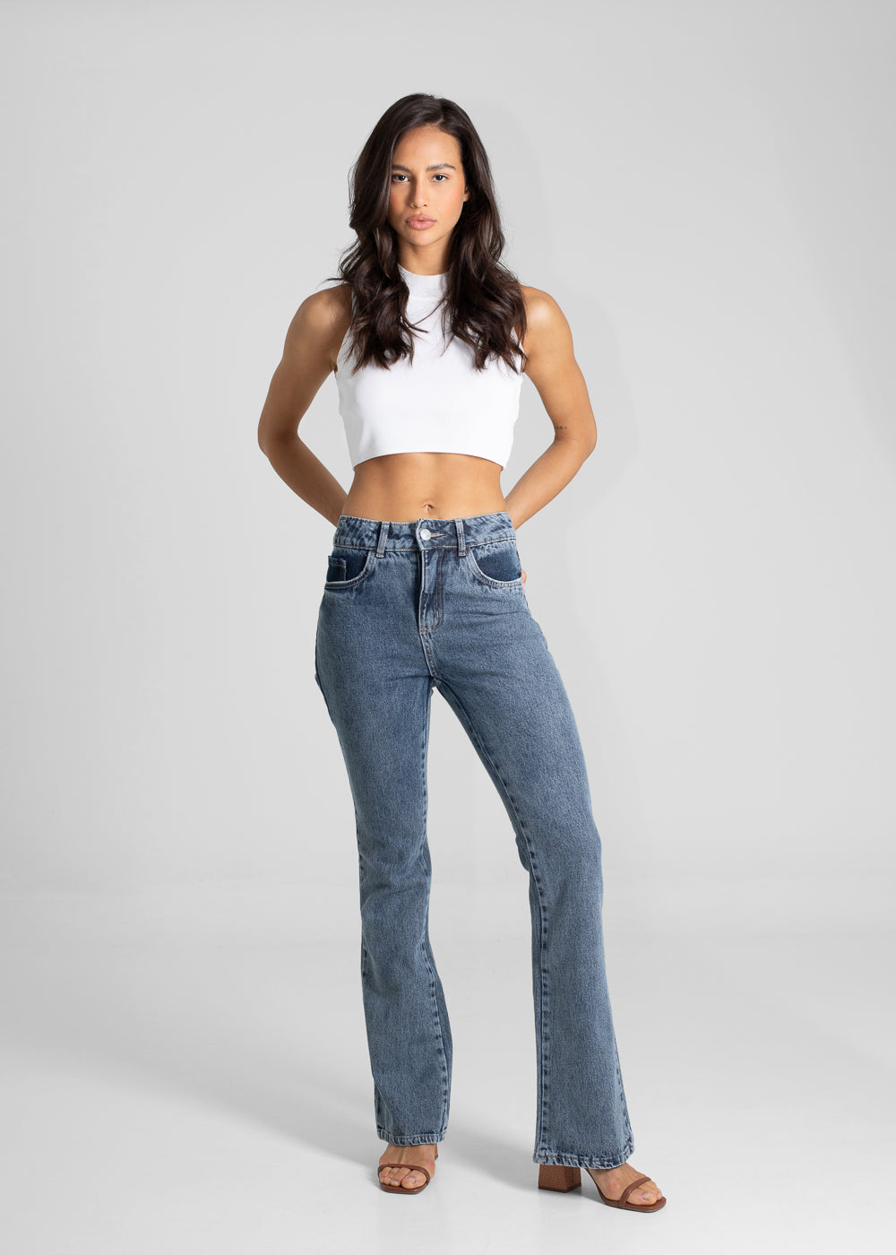 Calça Jeans Sawary Boot Cut - 280867 PRETO