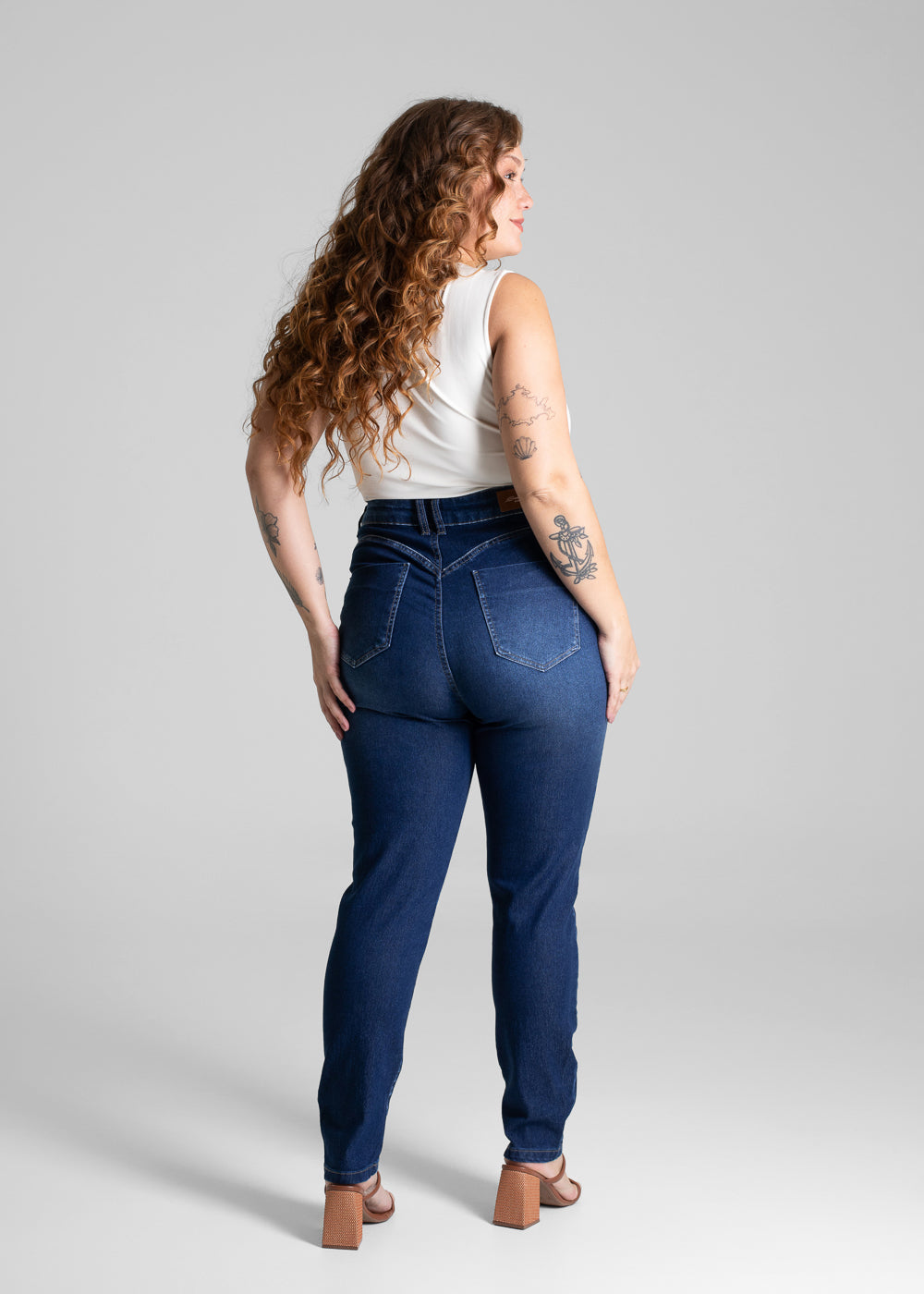 Calça Jeans Sawary Cigarrete Plus Size - 280872 AZUL