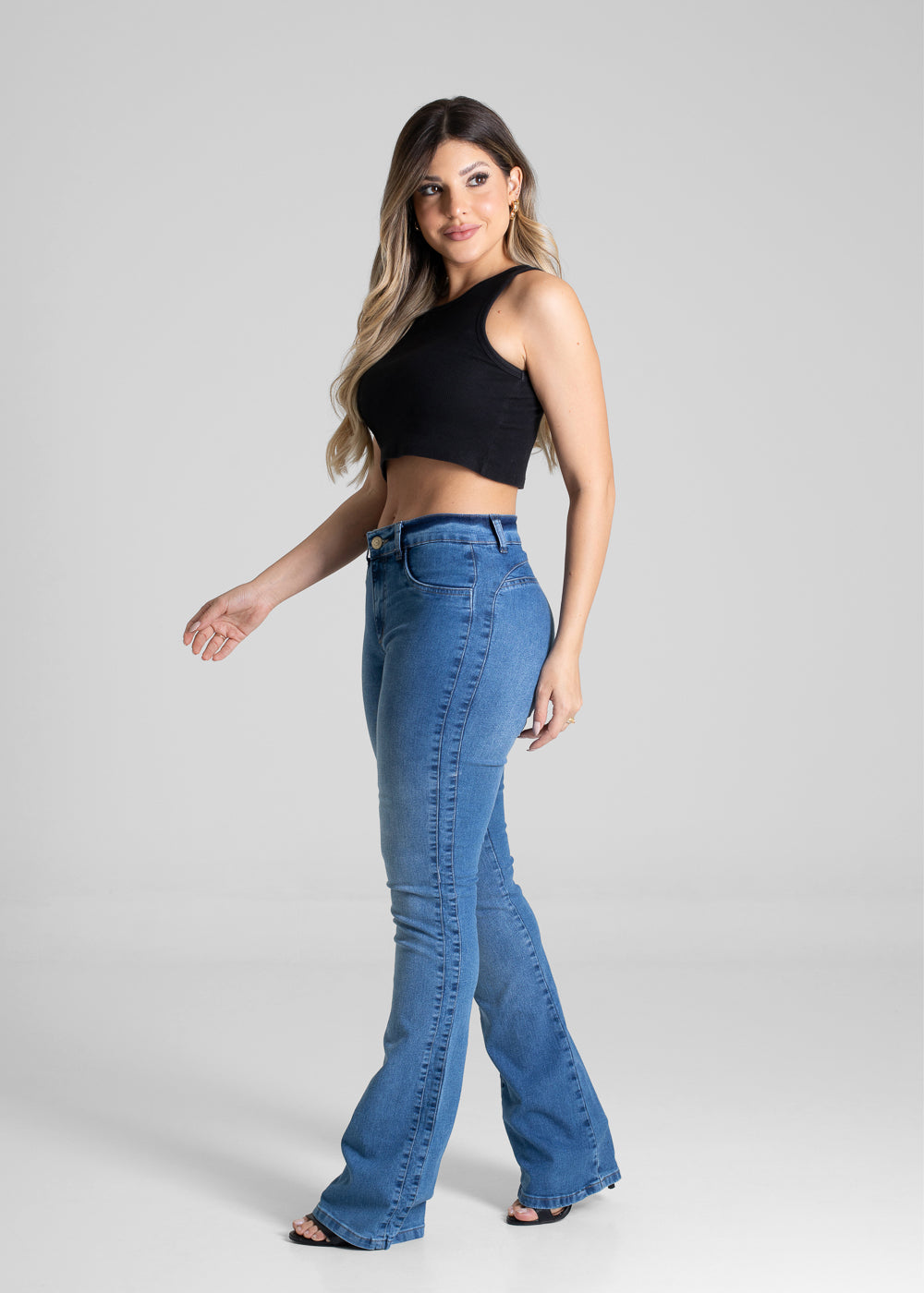 Calça Jeans Sawary Boot Cut - 280876 AZUL