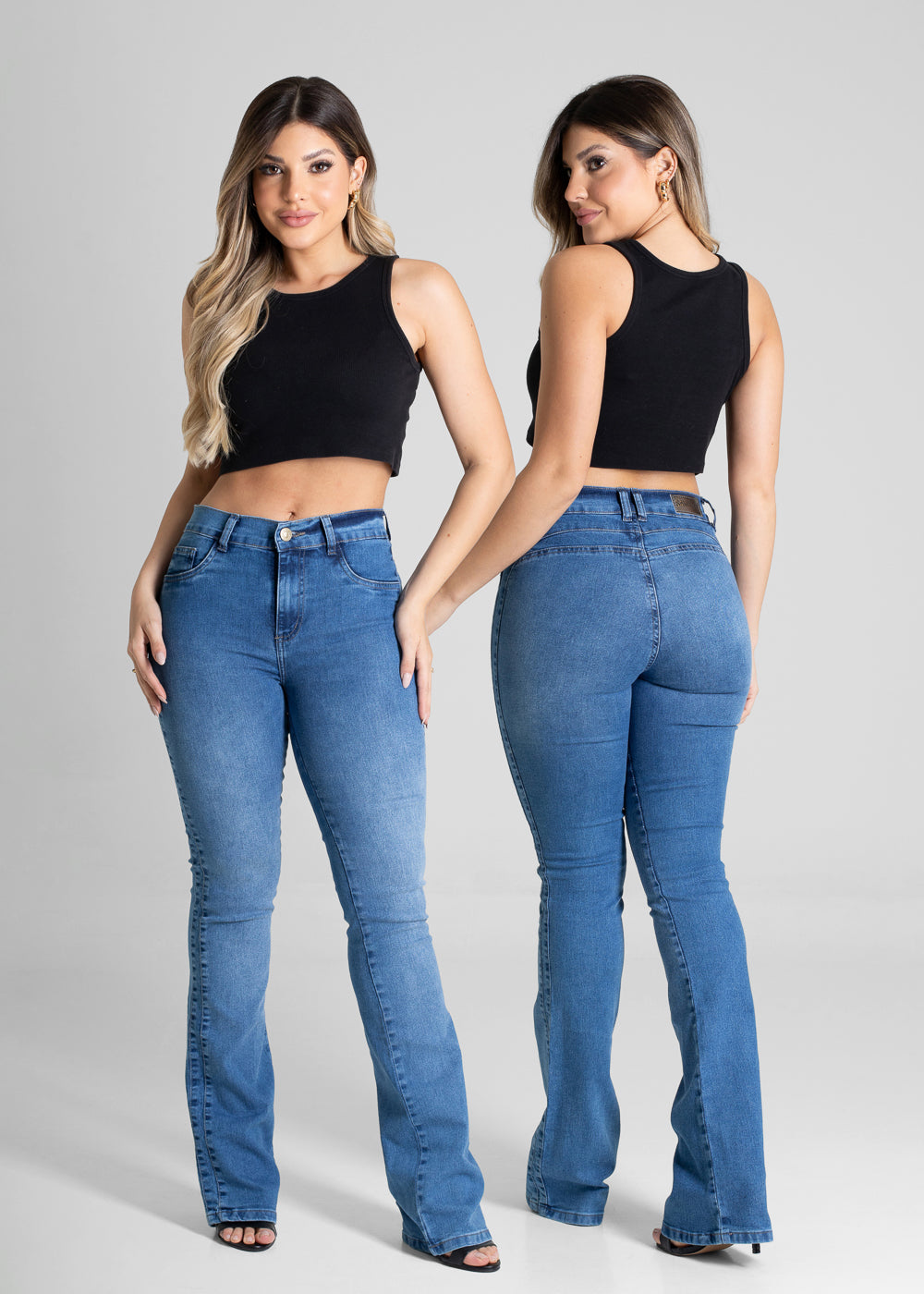 Calça Jeans Sawary Boot Cut - 280876 AZUL