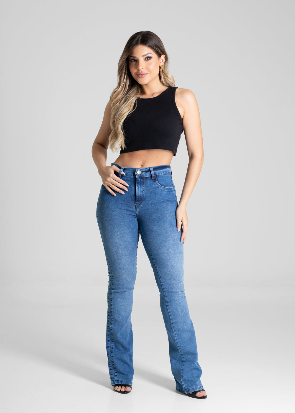 Calça Jeans Sawary Boot Cut - 280876 AZUL