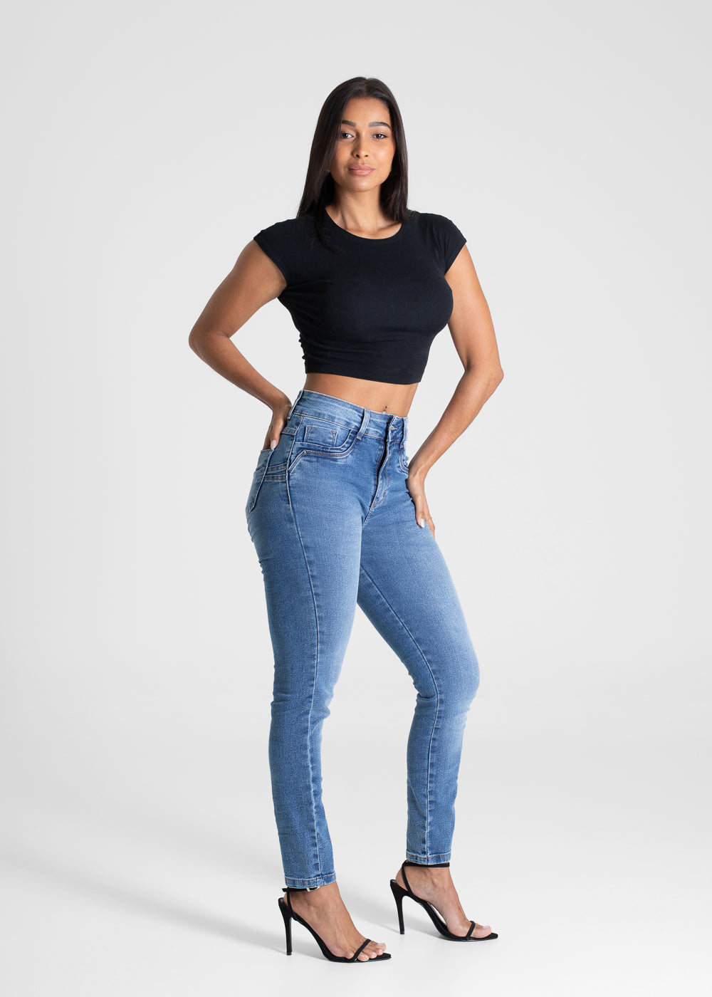Calça Jeans Sawary Levanta Bumbum - 280886 AZUL