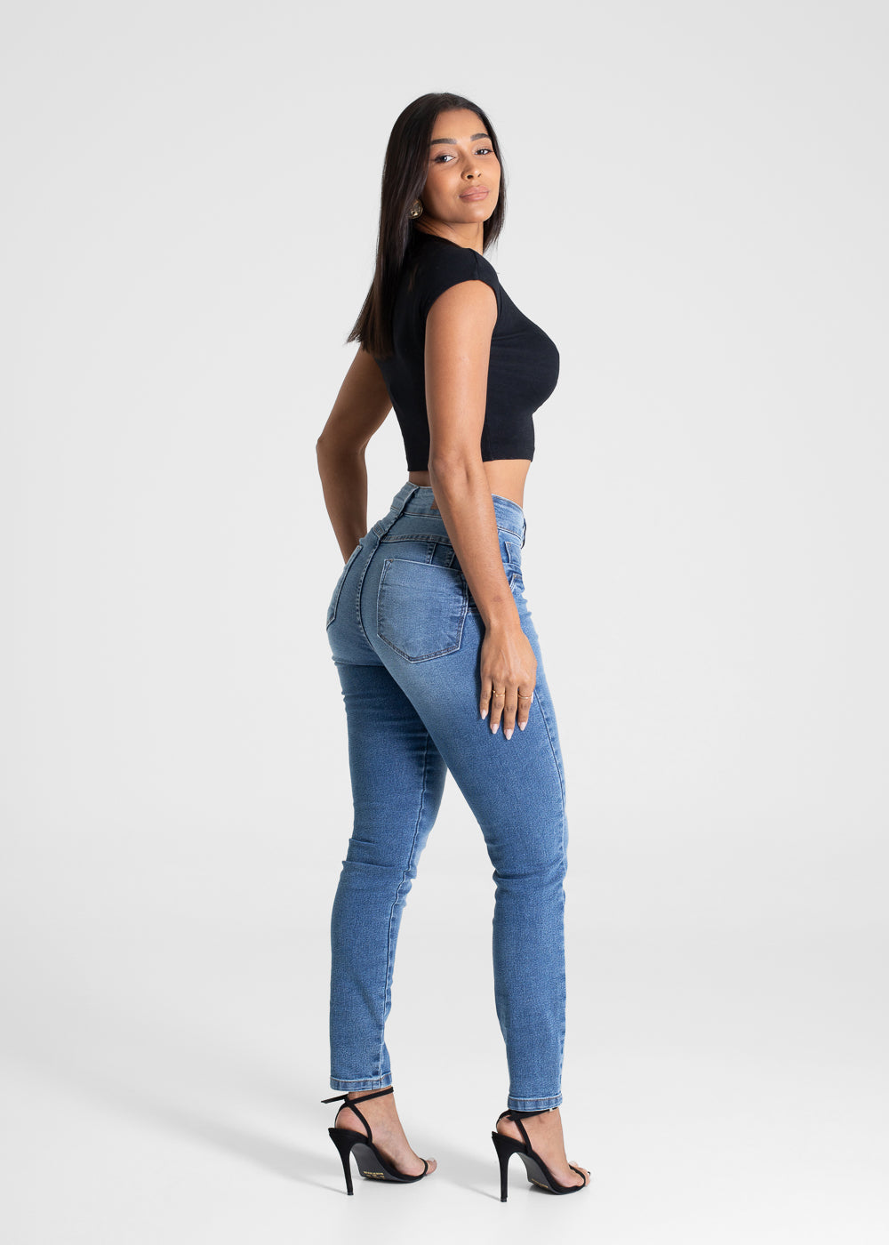 Calça Jeans Sawary Levanta Bumbum - 280886 AZUL