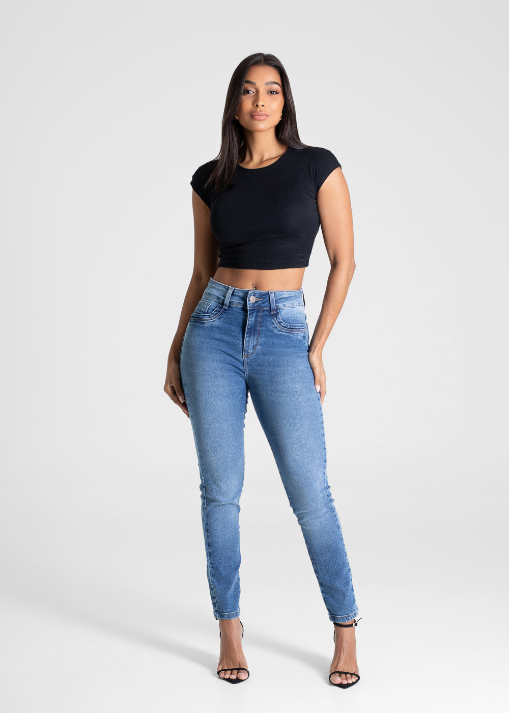 Calça Jeans Sawary Levanta Bumbum - 280886 AZUL