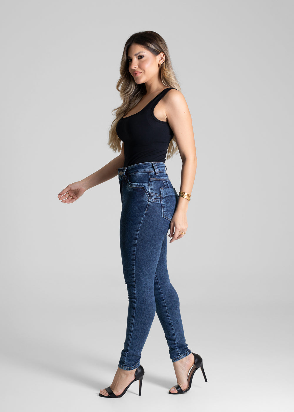 Calça Jeans Sawary Levanta Bumbum - 280890 AZUL