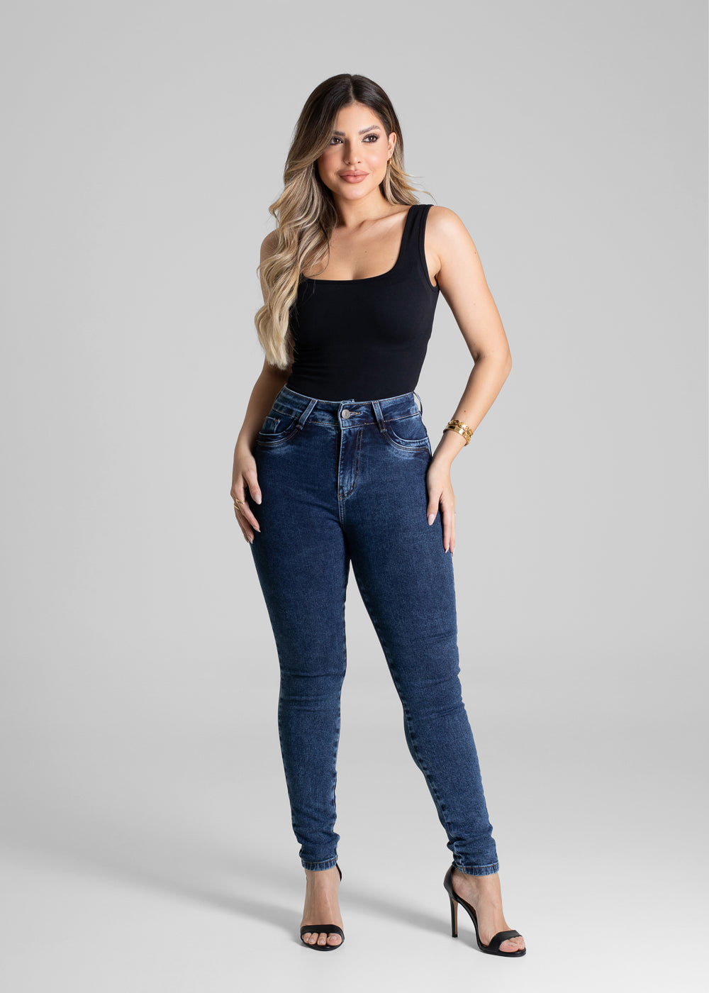 Calça Jeans Sawary Levanta Bumbum - 280890 AZUL
