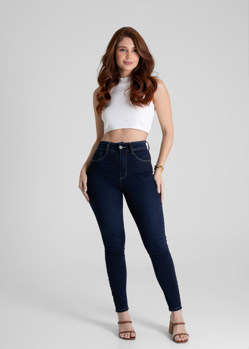 Calça Jeans Sawary Push Up - 280903 AZUL