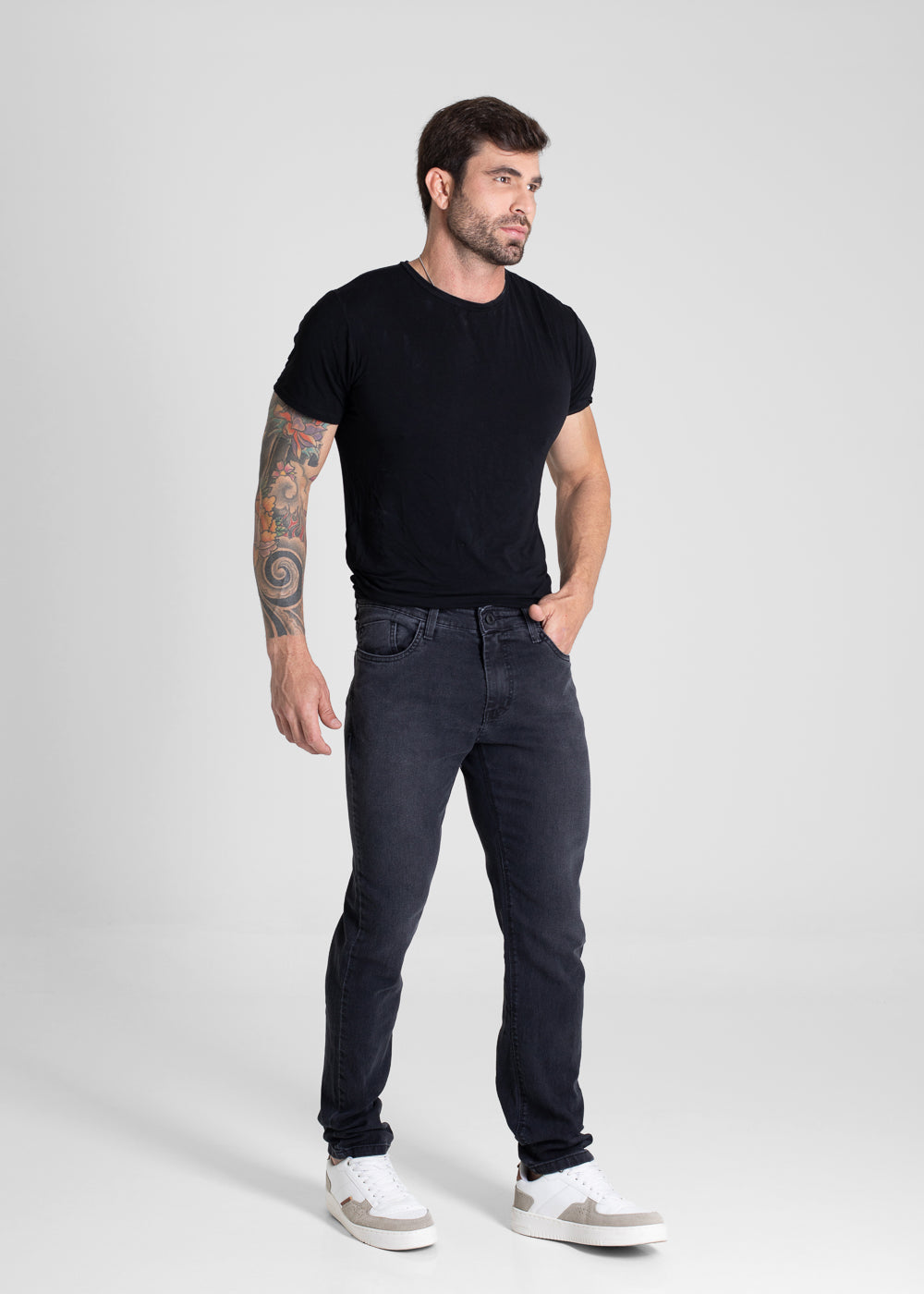 Calça Jeans Sawary Skinny - 280907 PRETO