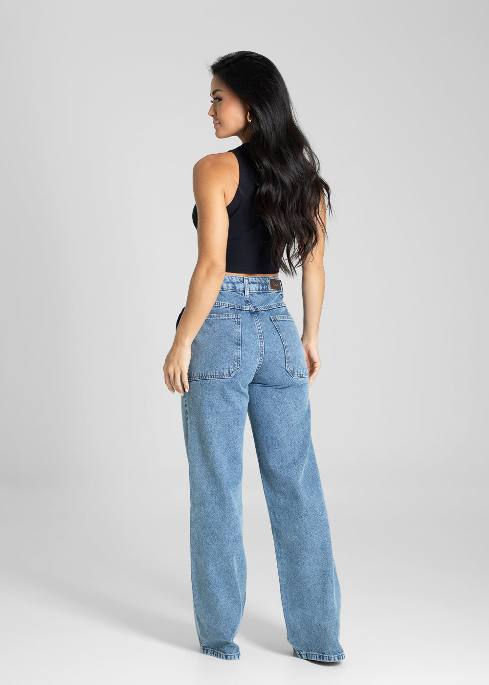 Calça Jeans Sawary Wide Leg - 280910 AZUL