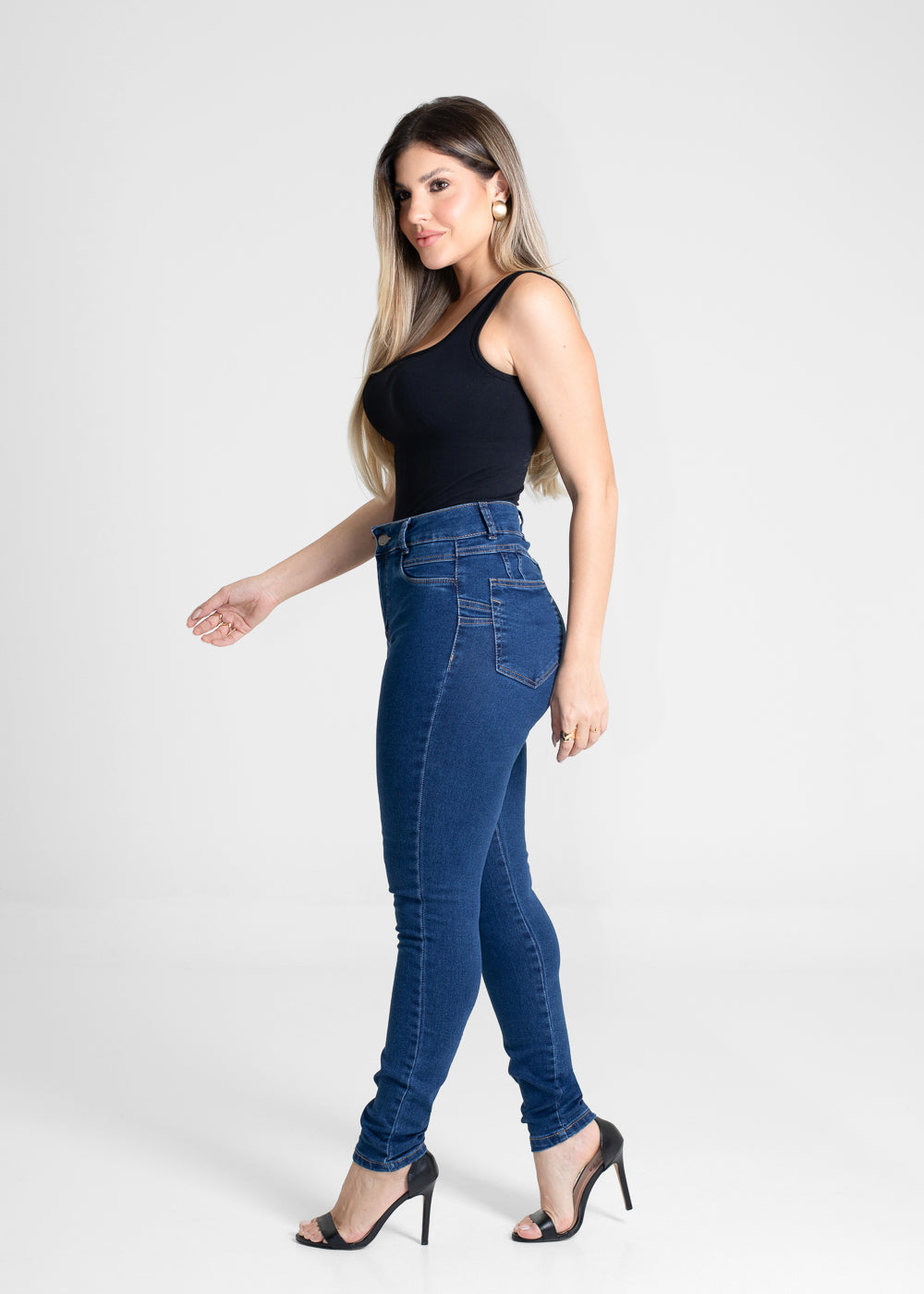 Calça Jeans Sawary Levanta Bumbum - 280913 AZUL