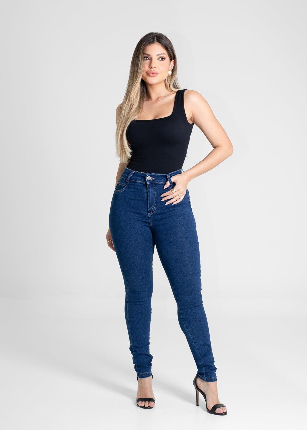 Calça Jeans Sawary Levanta Bumbum - 280913 AZUL