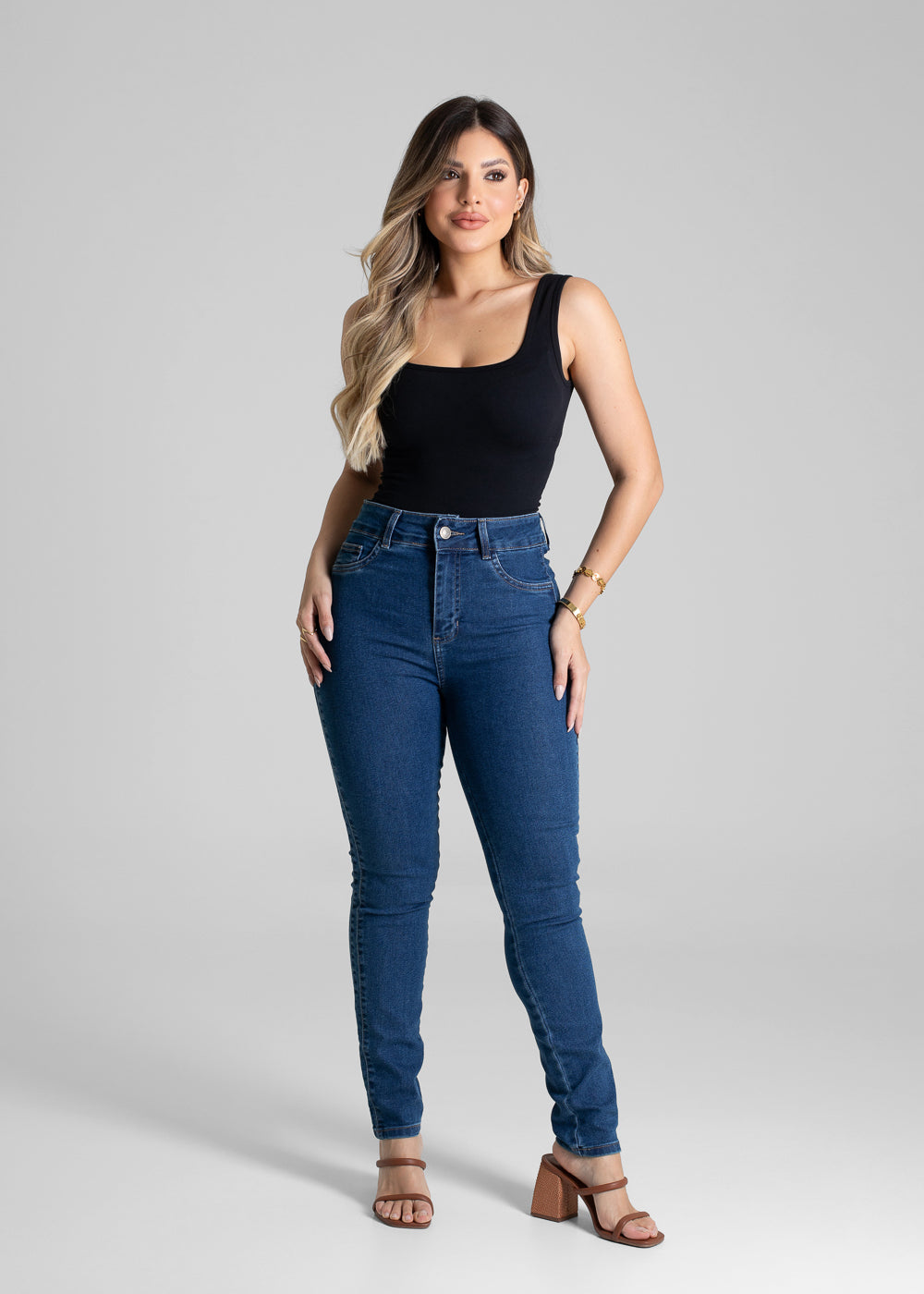 Calça Jeans Sawary Cigarrete - 280916 AZUL